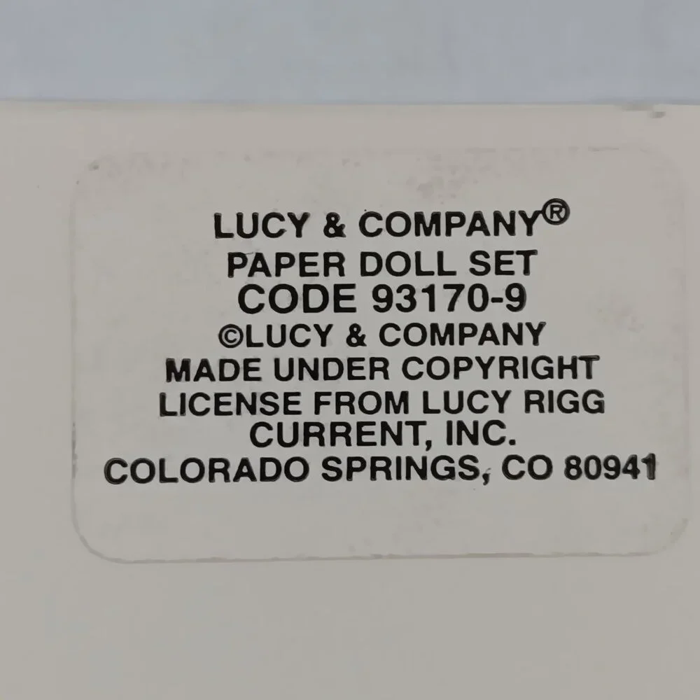 Current Lucy & Company Paper Doll Set Bears Family 6 Sheets in Folder